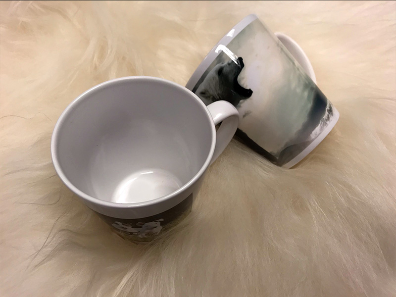 Latte kopp sublimering