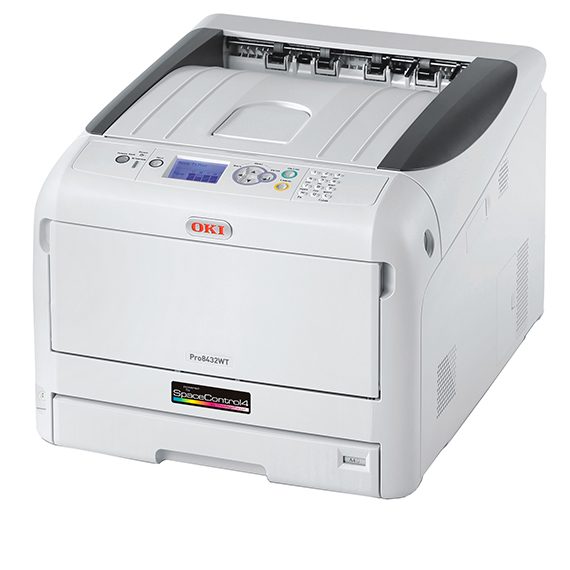 OKI Pro 8432WT Transferprinter med hvit toner