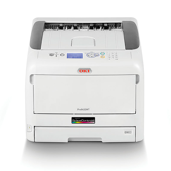 OKI Pro 8432WT Transferprinter med hvit toner
