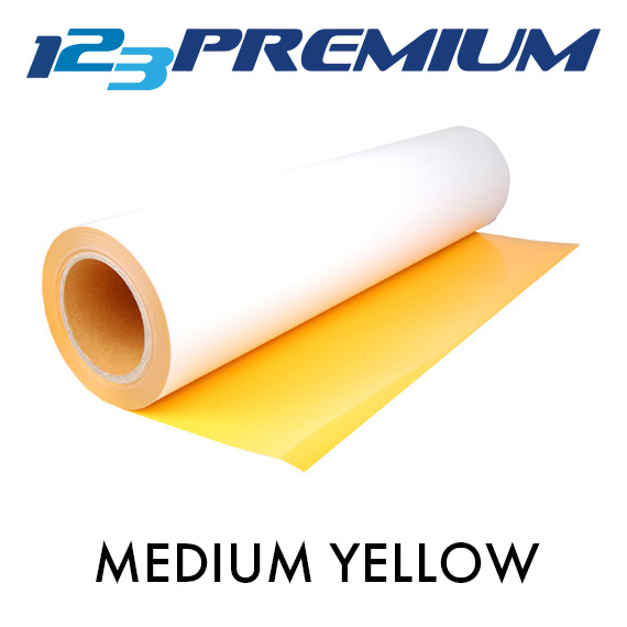 Rull med Medium Yellow 123Premium folie