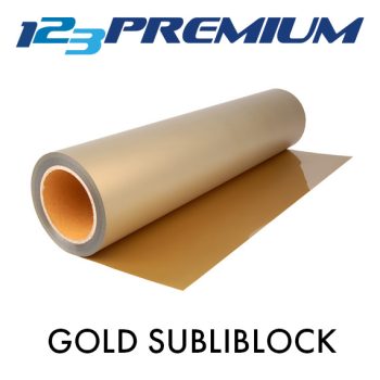 Rull med Gold SubliBlock 123Premium folie