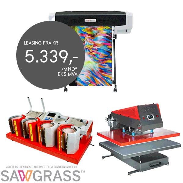 Leasingkampanje Sawgrass-8-Farger-VJ628-komplett-med-kopper-–-flasker-–-fotoplater-–-skilt-–-varmepresse-80x100cm-koppepresse-